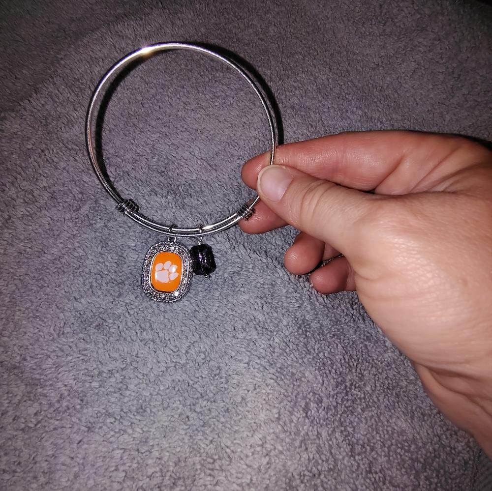 Official License Bangle Bracelet Clemson SC